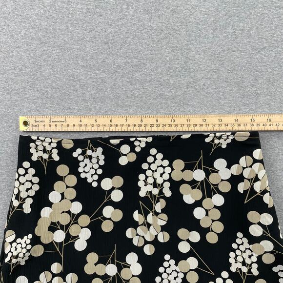 Y2K VTG Mossimo Skirt Womens 8 Dark Floral 100% Silk Whimsigoth Cottagecore Boho - Picture 4 of 12